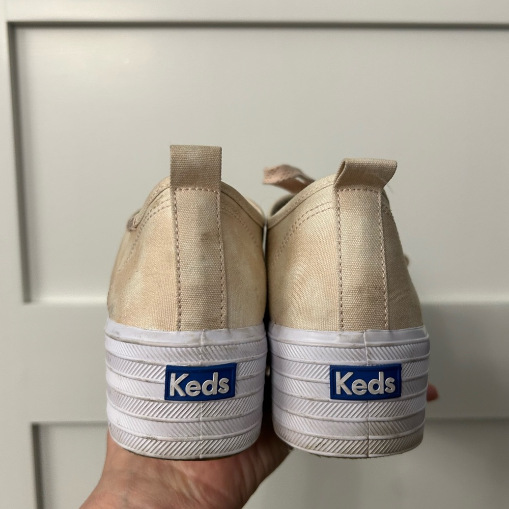Keds Platform Sneakers Rose Gold Size 8 - Picture 7 of 10